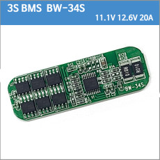 리튬이온배터리 보호회로 BW-34S  3S 20A/3S20A/10.8V 11.1V  12.6V 20A/12.6V20A PCM 보호회로 / 최대 순간방전 40A